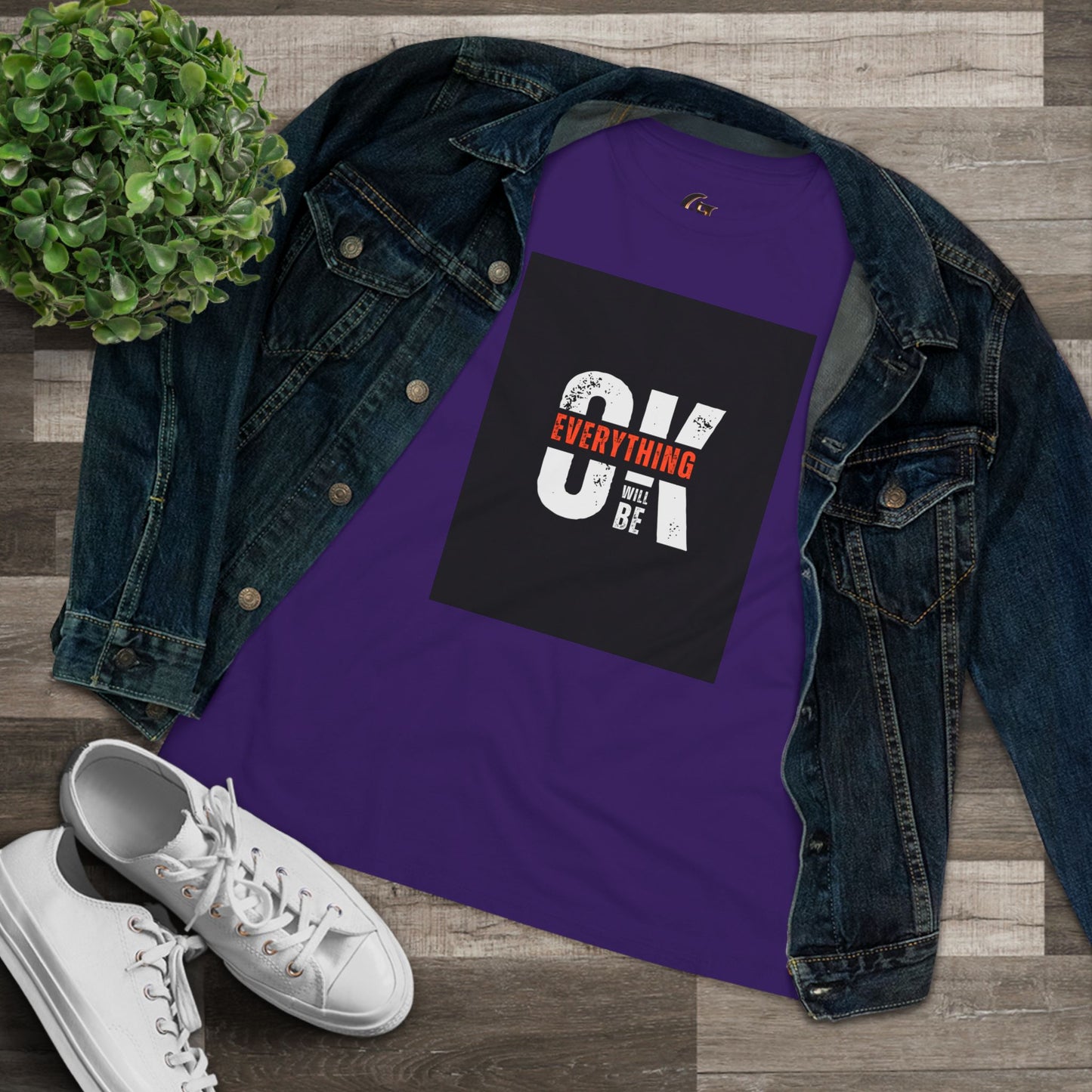 Women's Cotton Tee - 'Everything Will Be OK'