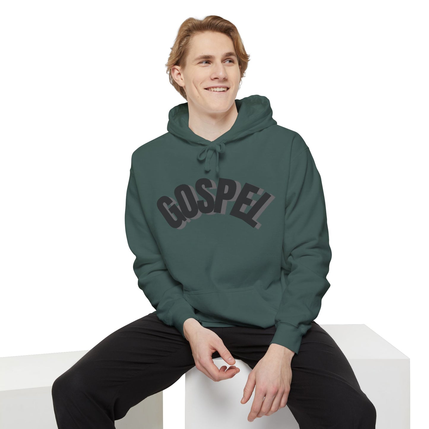 Gospel Unisex Garment-Dyed Hoodie - Casual Comfort for Faith-Inspired Style