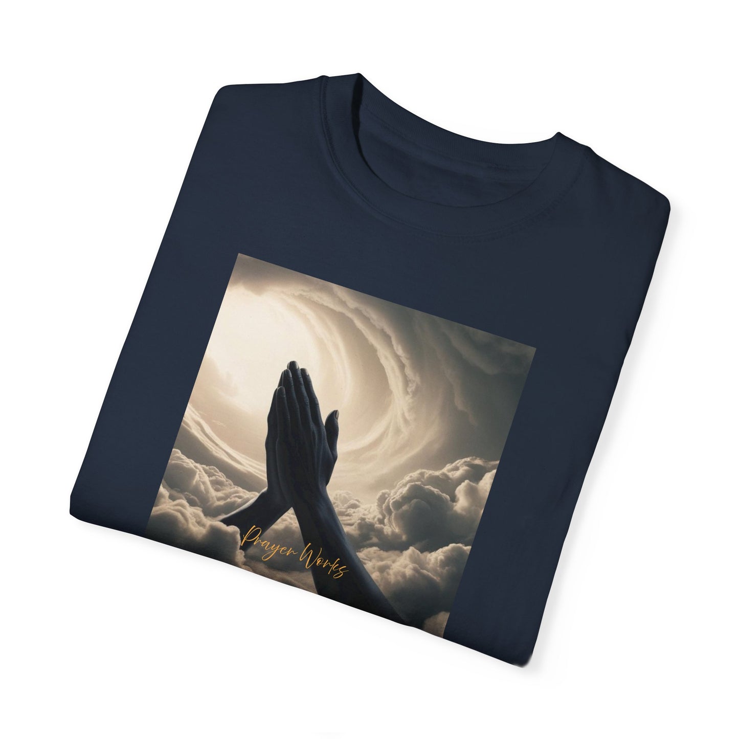 Praying Hands Unisex Garment-Dyed T-Shirt - Spiritual for Everyday Wear