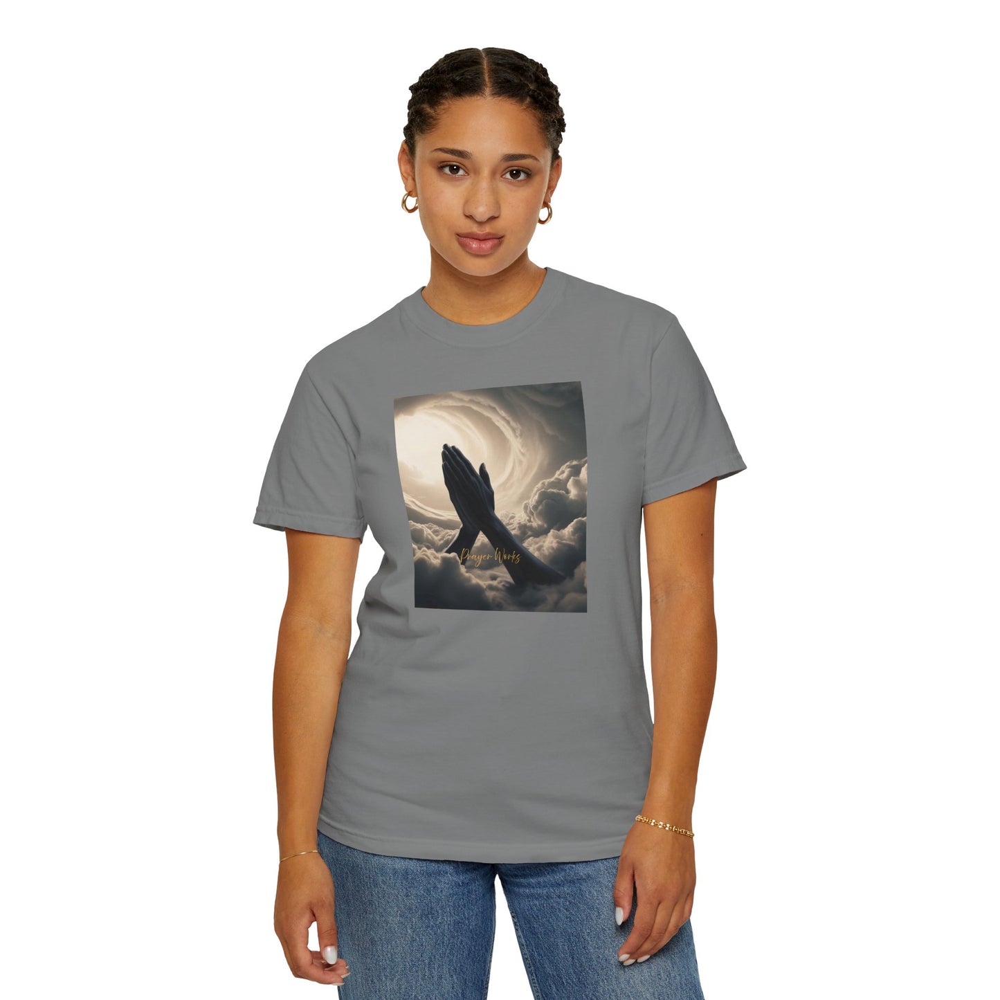 Praying Hands Unisex Garment-Dyed T-Shirt - Spiritual for Everyday Wear