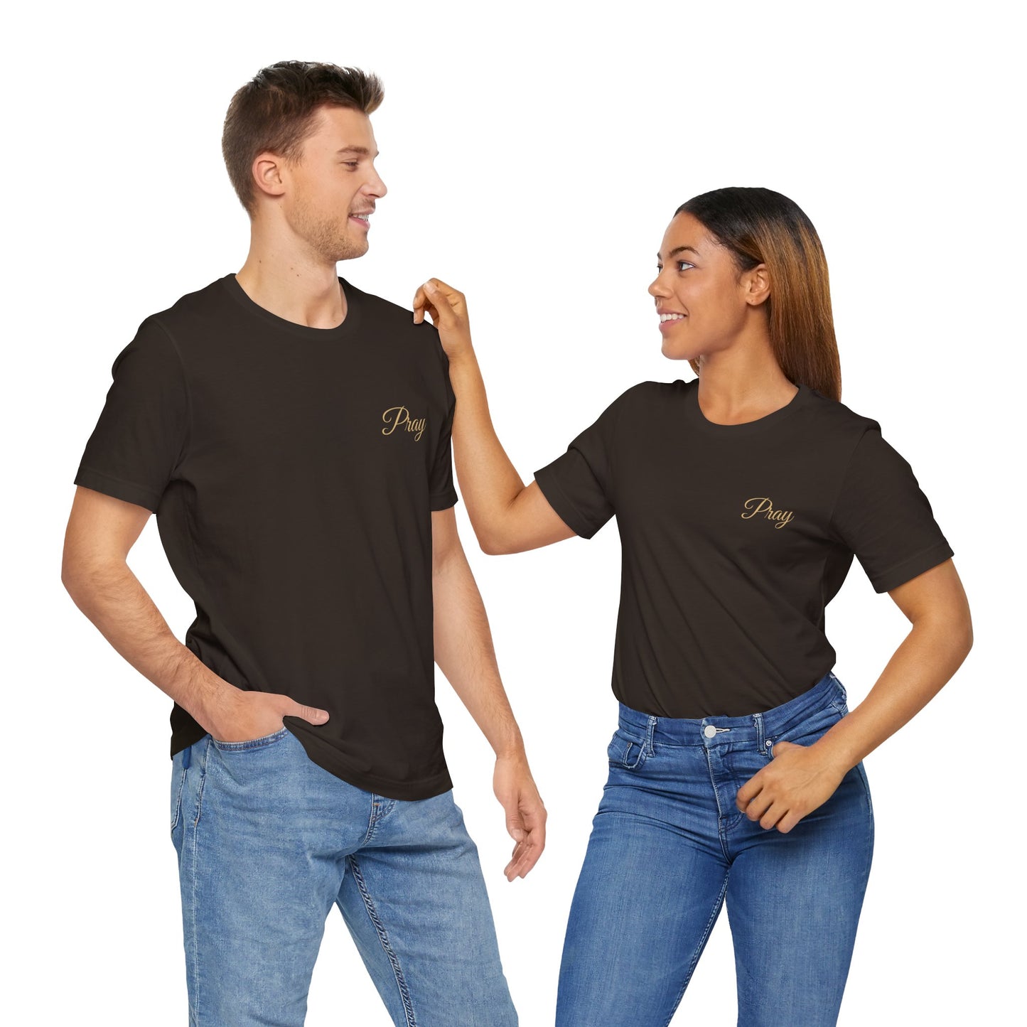 Pray Unisex Jersey Tee - Faith-Inspired Short Sleeve Shirt